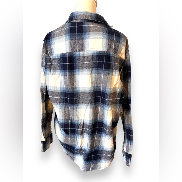 Flannel Plaid Boyfriend Shirt Small - Picture 5 of 7